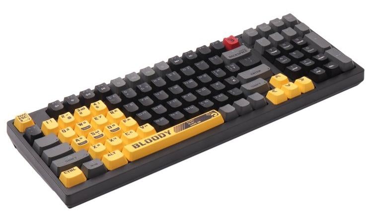 Bloody S98 Mechanical Gaming Keyboard BLMS Red Switch RGB Sports Lime - 6