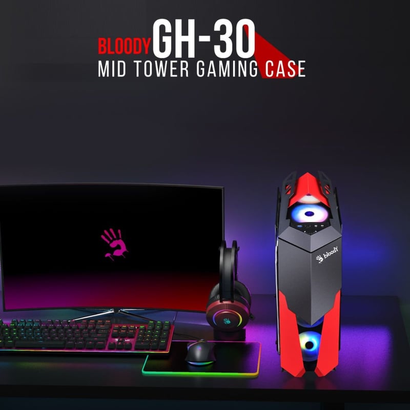 كيس Bloody Rogue GH-30 Mid-Tower Black - 9