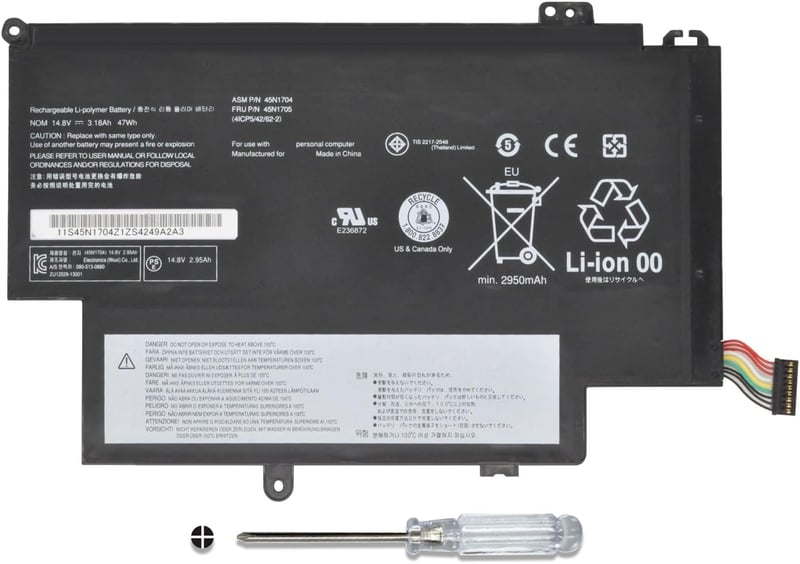 Zoom IN 45N1707 Laptop Battery for Lenovo Yoga S1 - 2