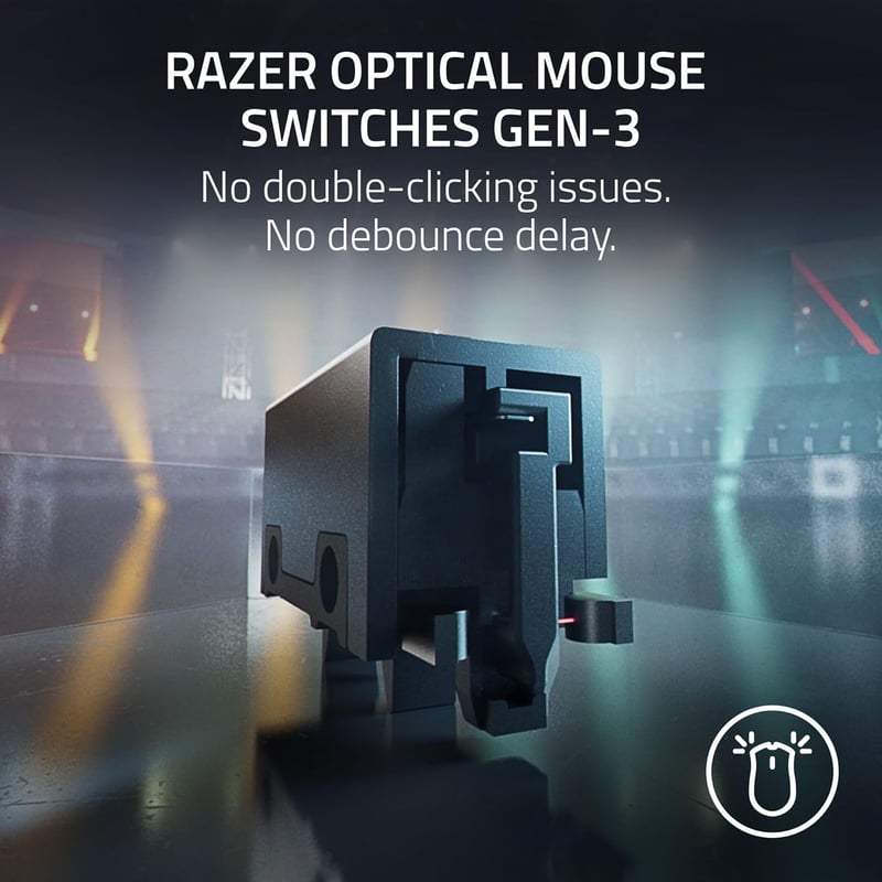 ماوس Razer DeathAdder V3 Pro 30000 DPI لاسلكي RGB أسود - 14
