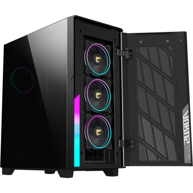 كيس Gigabyte Aorus Mid-Tower E-ATX زجاج مقوى مراوح ARGB - 2