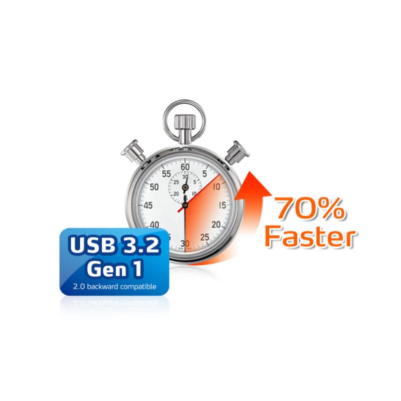 هارد خارجي ADATA HD650 1TB USB 3.2 أزرق - 3