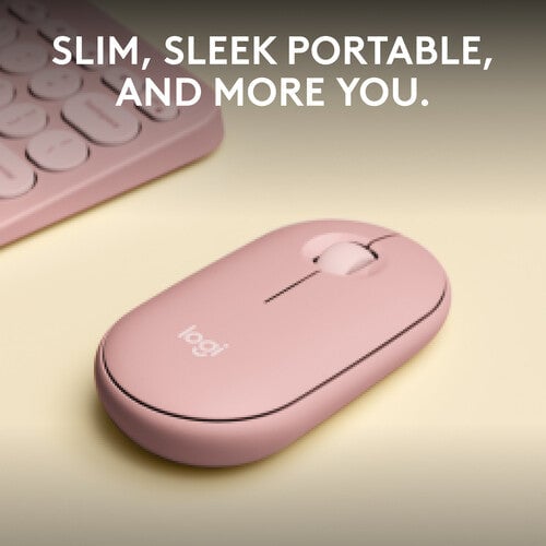 ماوس Logitech Pebble Mouse 2 M350s 4000 DPI لاسلكي رمادي - 23