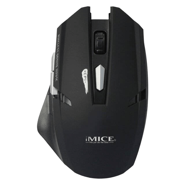ماوس iMice E1700 لاسلكي 2.4GHz أسود 3200 DPI - 4