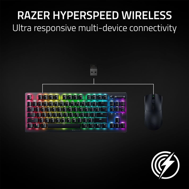 Razer Viper V3 HyperSpeed Wireless Esports Gaming Mouse: 82g Lightweight Design- 30K DPI Optical Sensor- Up to 280 Hr Battery Life-Mechanical Switches Gen-2-Classic Black - 4