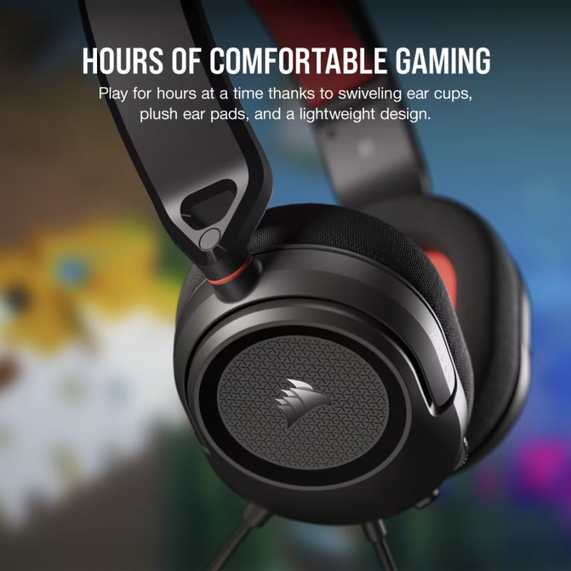 سماعات Corsair HS35 ستيريو مع ميكروفون 3.5mm أسود - 11