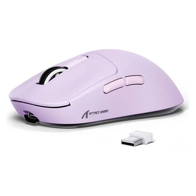 ماوس Attack Shark X3 26000 DPI Dual-Mode بنفسجي - 4