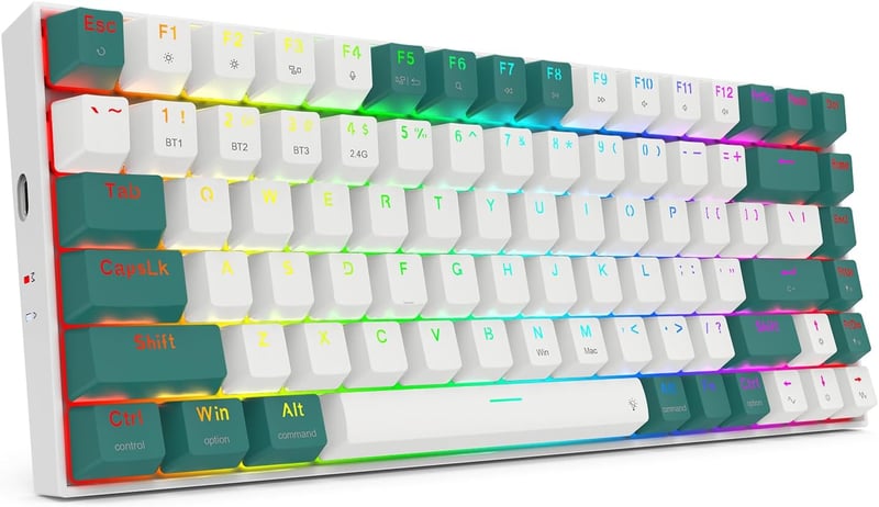 Redragon K678WG PRO TKL Mechanical Red Keyboard Dual-Mode RGB - 1