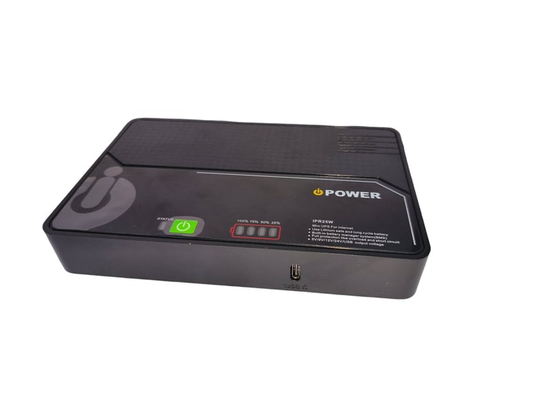 يو بي إس iPower IPR25W 25W 12000mAh مع مخرجات 5V/9V/12V ومنفذ Type-C - 1