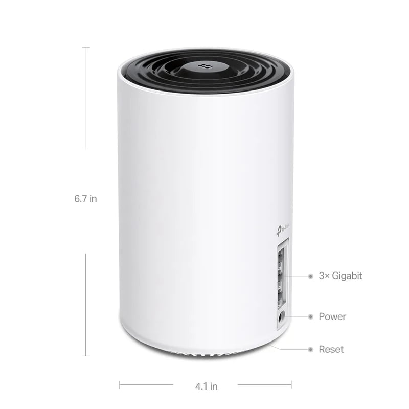 TP-Link Deco XE75 AXE5400 3-Pack Tri-Band WiFi 6E Mesh System - 6