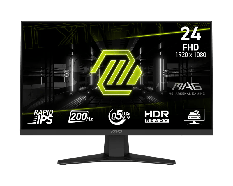 MSI MAG 244F 23.8" Full HD 180Hz 1ms Rapid IPS Esports Gaming Monitor - 1