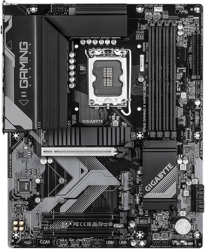 لوحة أم جيجابايت GIGABYTE B760 GAMING X AX بمقبس LGA 1700 ودعم ذاكرة DDR5 بحجم ATX - 3