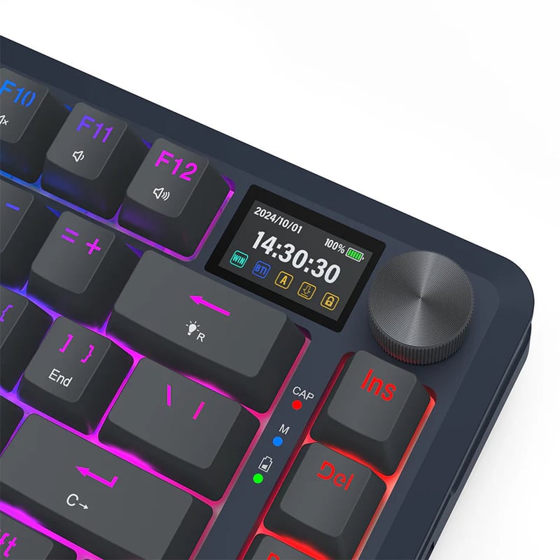 Redragon K708-RGB-PRO 75% Gasket Mechanical Keyboard Wired/2.4G/BT - 1