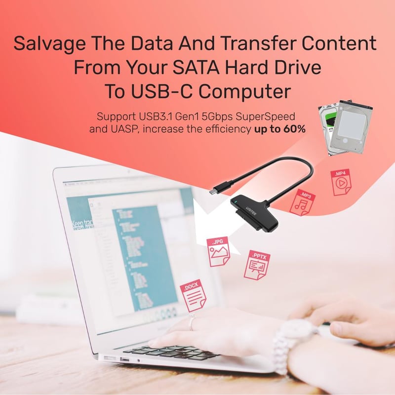 محول Unitek USB-C إلى 2.5″ SATA III - 10