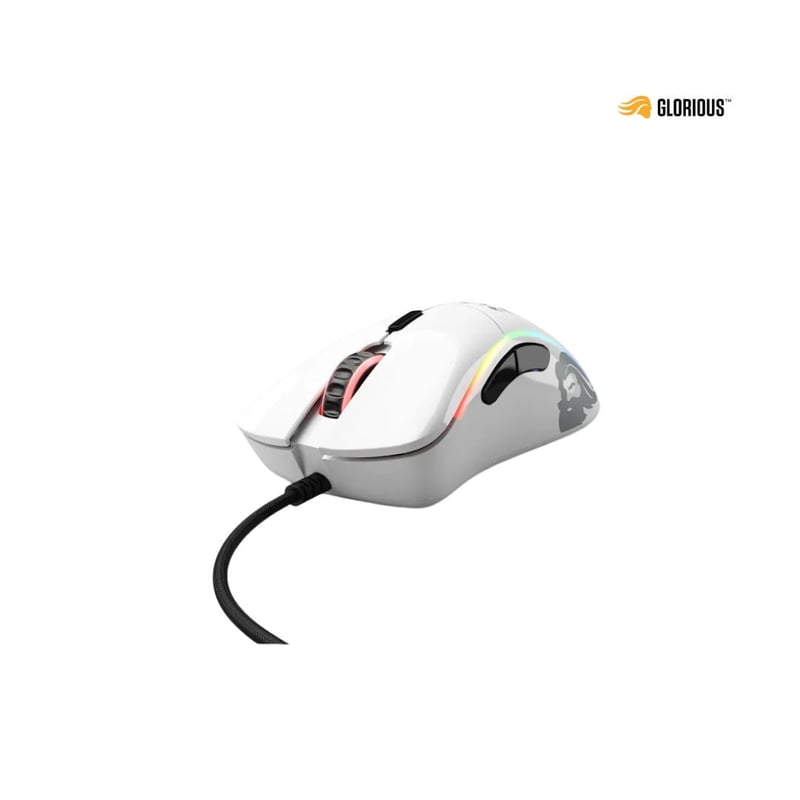 ماوس Glorious Model D 12000 DPI سلكي RGB أبيض - 5