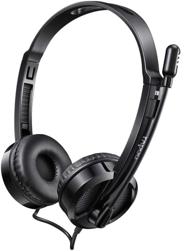 Rapoo H120 Wired Stereo USB Headset Noise-Cancelling Black - 3