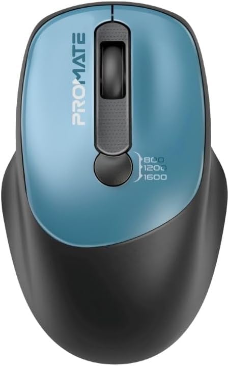 ماوس Promate UniGlide EZGrip 1600 DPI لاسلكي أبيض - 29