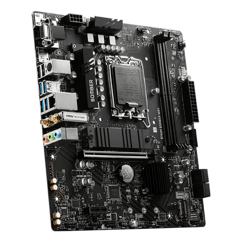 لوحة أم MSI Bomber B760 Micro-ATX LGA1700 DDR5 - 6