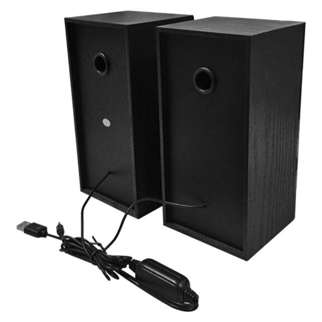 سبيكر Kisonli U-9001 2.0 قناة 3W USB أسود - 4