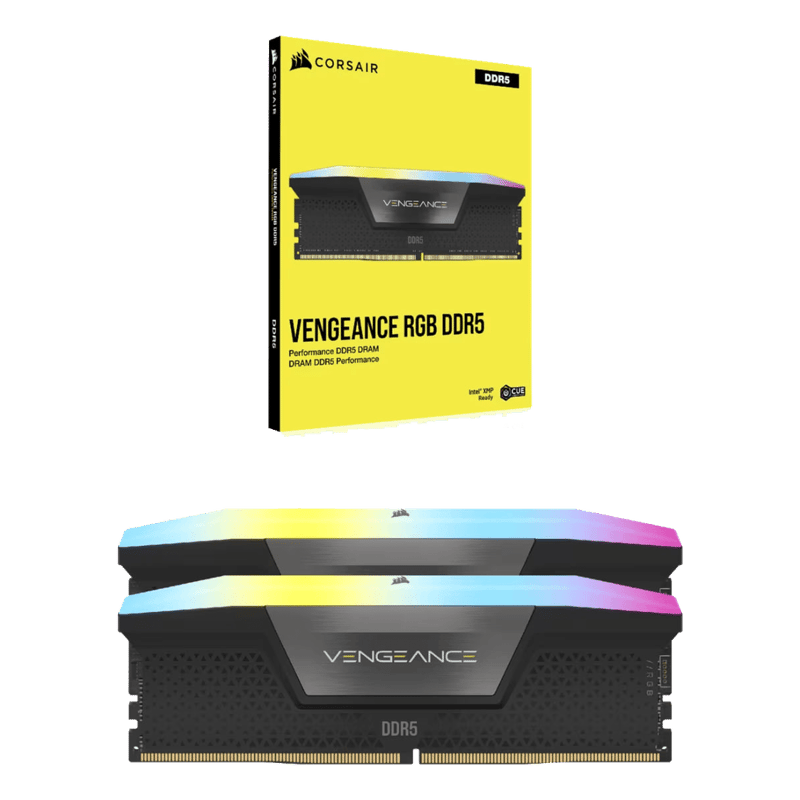 رام Corsair Vengeance RGB DDR5 32GB (2x16GB) 6000MHz أبيض - 9