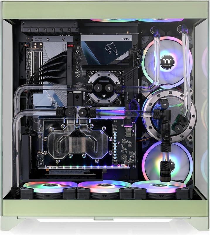 Thermaltake CTE E550 TG Mid-Tower ATX Case Matcha Green Tempered Glass - 11