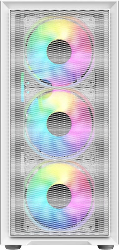 SAMA M-ATX Mini-Tower Case White Tempered Glass - 5