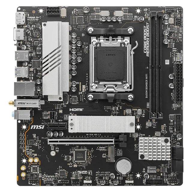 MSI Bomber B650 Micro-ATX AM5 DDR5 Motherboard - 1