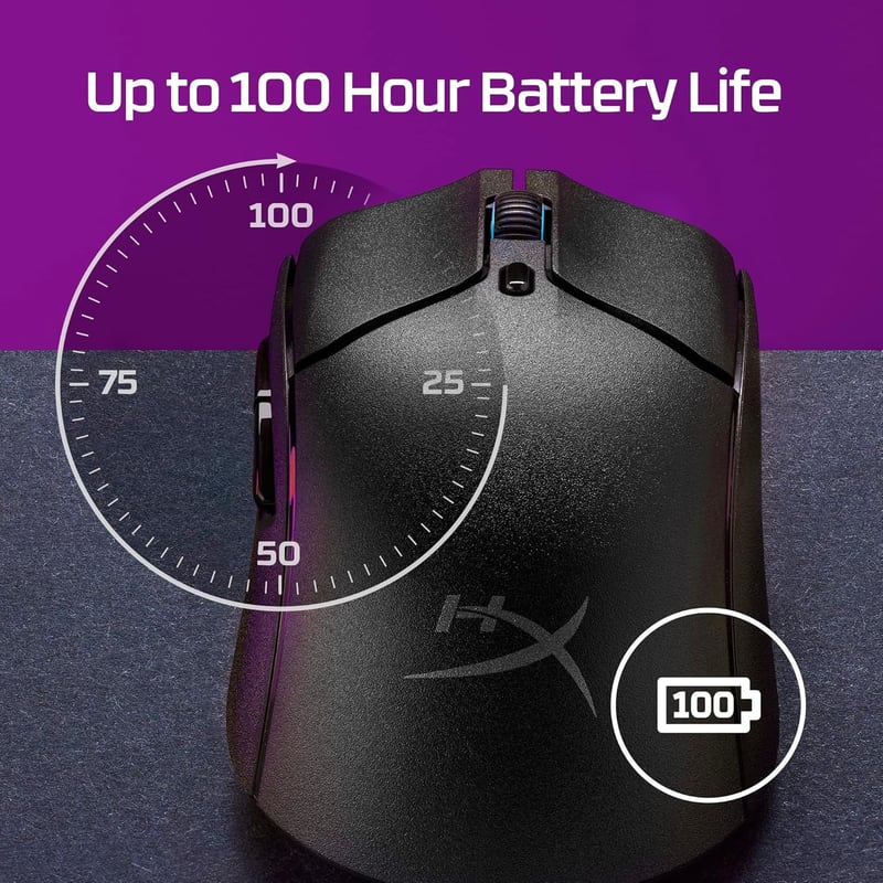 ماوس قيمنق HyperX Pulsefire Haste 2 وايرلس 26000 DPI أبيض - 5