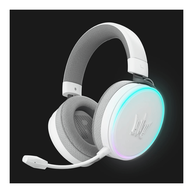 سماعات Galax HOF Maestro H1 7.1 Surround RGB USB مع ميكروفون أبيض مطفي - 3