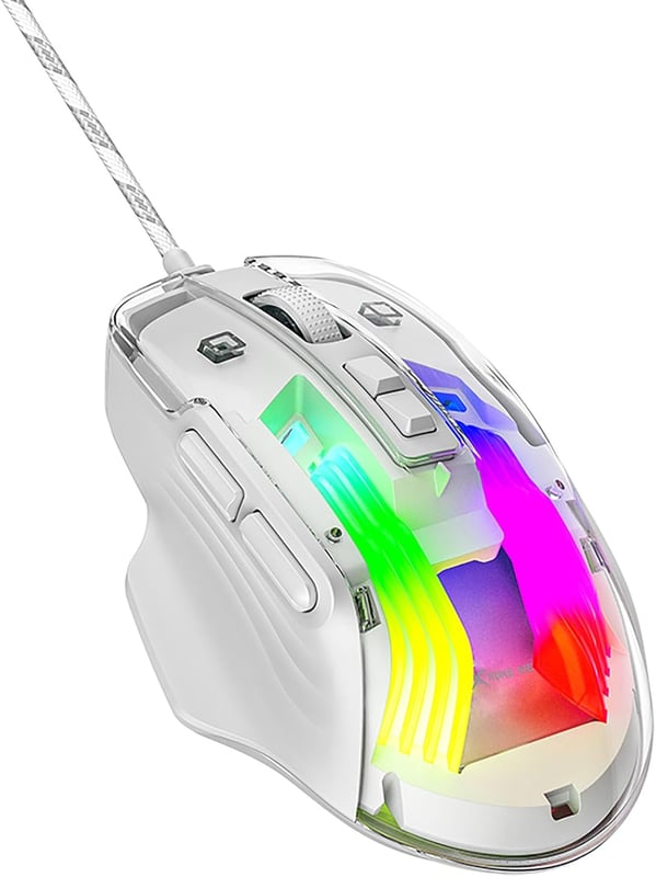ماوس Xtrike Me GM-319 6400 DPI سلكي RGB أبيض - 5