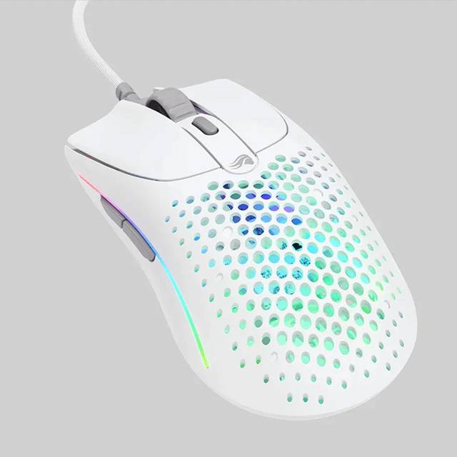 Glorious Model O2 Wired Gaming Mouse - Glossy White - 2
