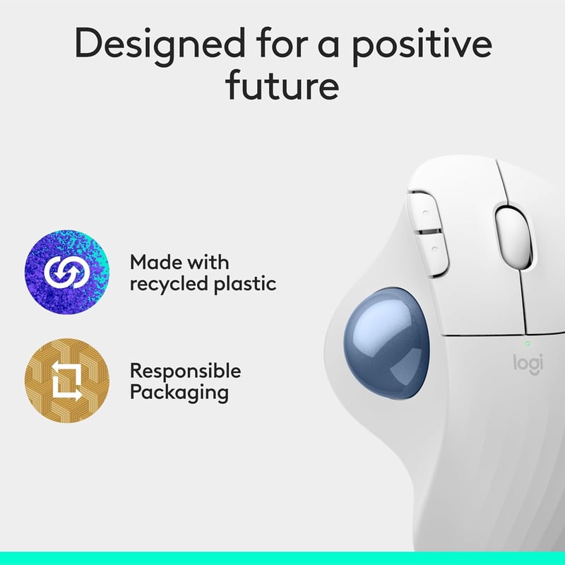 Logitech Ergo M575S Wireless Bluetooth White - 4