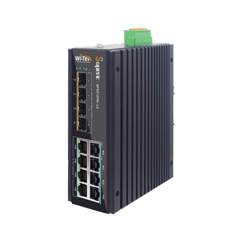 Wi-Tek SP5012FM-L2 L2 Managed Switch 8-Port Gigabit PoE+ 4-Port 10G SFP - 3