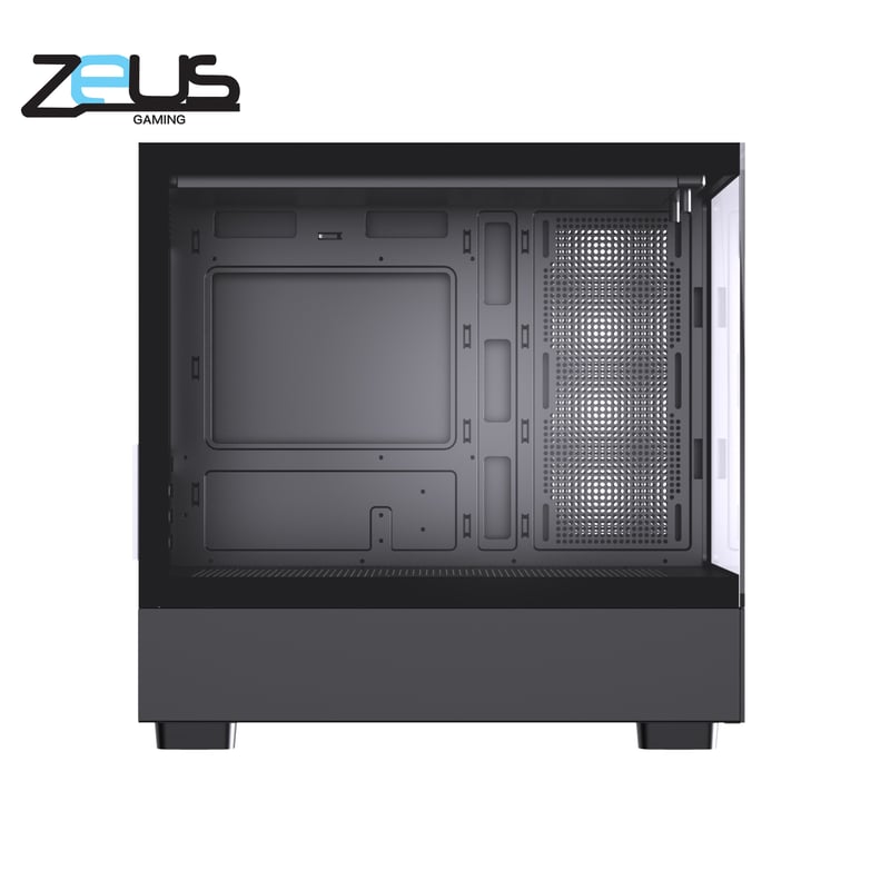 كيس Zeus Z6 Pro Micro-ATX أسود مع 3 مراوح ARGB - 2