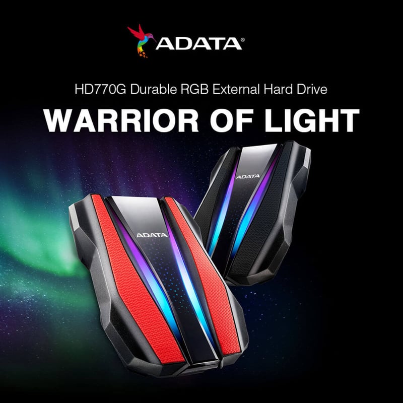 ADATA HD770G 1TB USB 3.2 Military-Grade External HDD RGB - 4