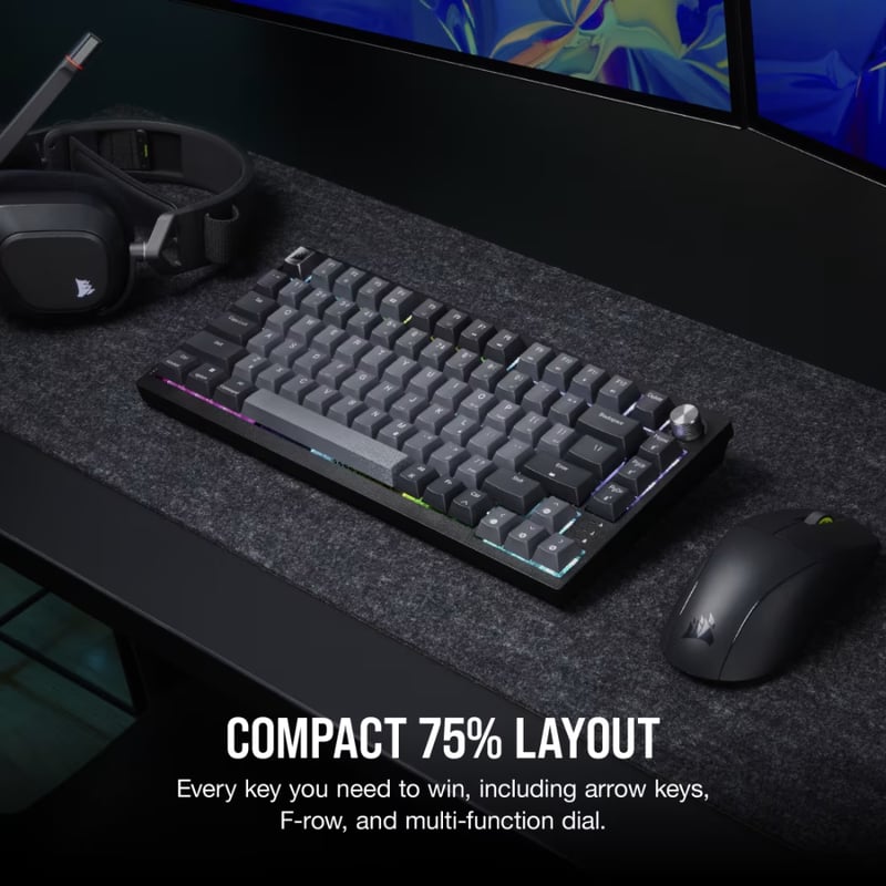 كيبورد Corsair K65 Plus 75% ميكانيكي Hot-Swappable لاسلكي RGB - 2