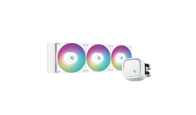 DeepCool LE720 WH 360mm ARGB AIO Liquid Cooler 250W TDP White - 1