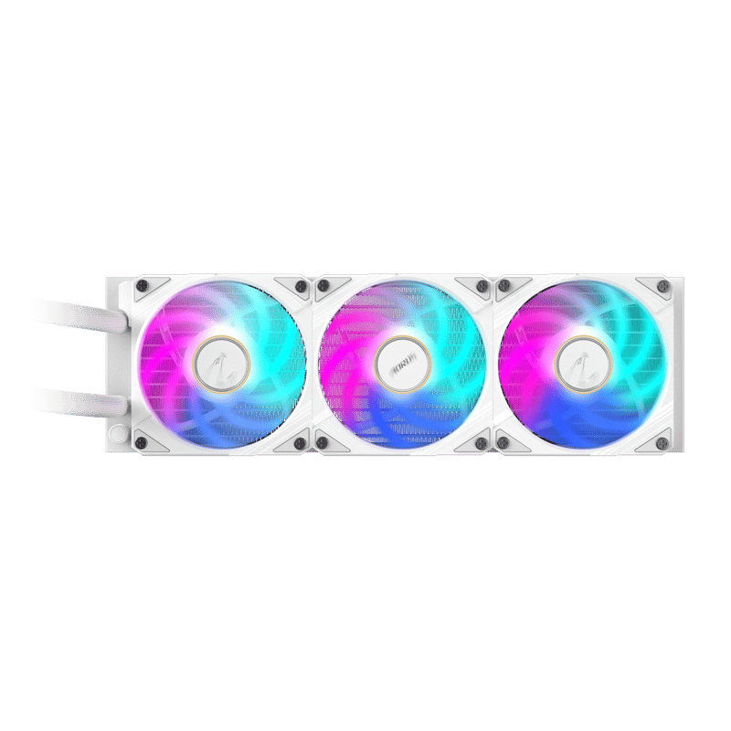 مبرد Gigabyte Aorus Waterforce X II 360mm AIO سائل أبيض ARGB LCD - 11