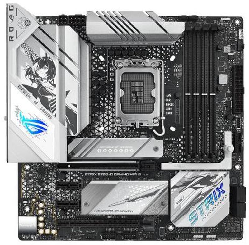 مذربورد أسوس ROG STRIX B760-G GAMING WIFI لمعالجات LGA 1700 مقاس Micro-ATX مع DDR5 و PCIe 5.0 - 1