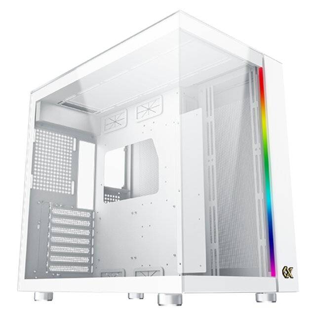 XIGMATEK Aqua Ultra Air Mid-Tower ATX Case White Tempered Glass - 2