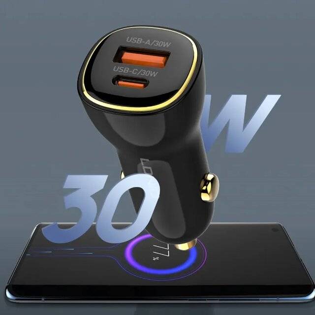 شاحن LDNIO C103 60W سيارة أسود - 3