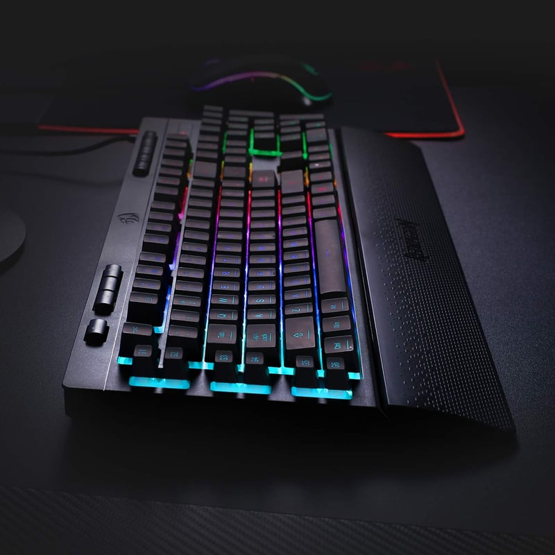 Redragon K512 Shiva Full-Size Membrane Wired RGB Gaming Keyboard Black - 5