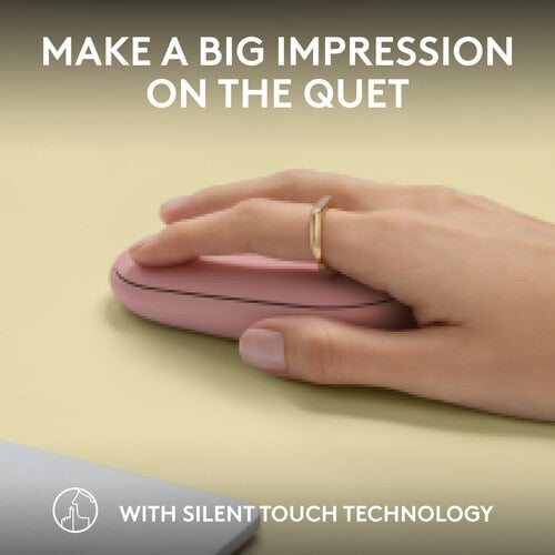 ماوس Logitech Pebble Mouse 2 M350s 4000 DPI بلوتوث أبيض - 25