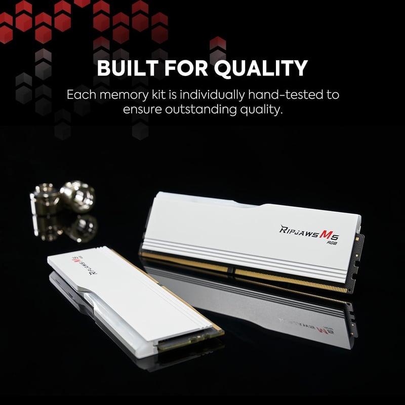 G.SKILL Ripjaws M5 RGB 32GB (2x16GB) DDR5 6000MT/s CL28 White - 4
