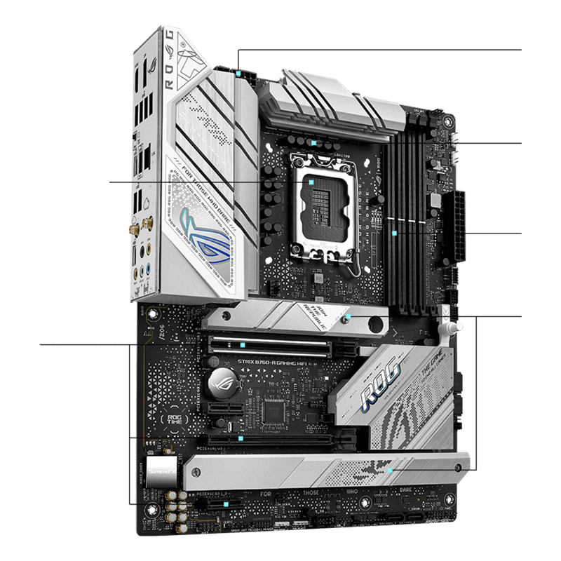 لوحة أم ASUS ROG Strix B760-A Gaming DDR5 LGA1700 ATX - 4