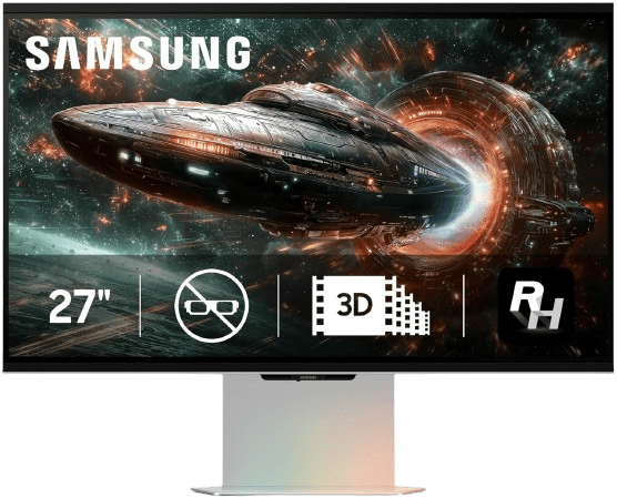 Samsung Odyssey 3D G90XF 27" 4K 165Hz IPS Gaming Monitor - 2