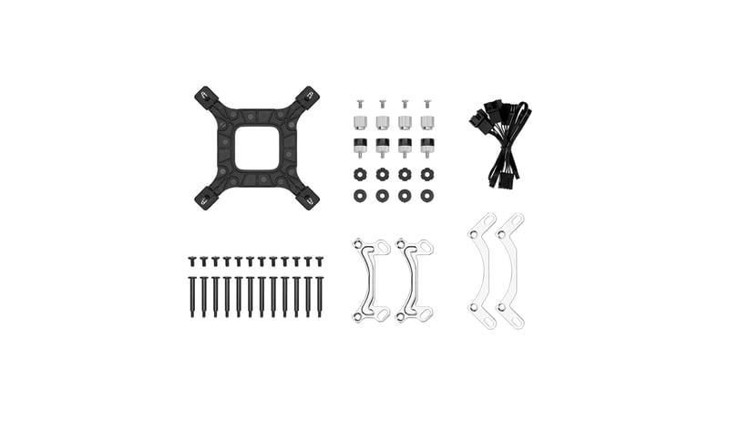 DeepCool LE720 360mm ARGB AIO Liquid Cooler 250W TDP Black - 7