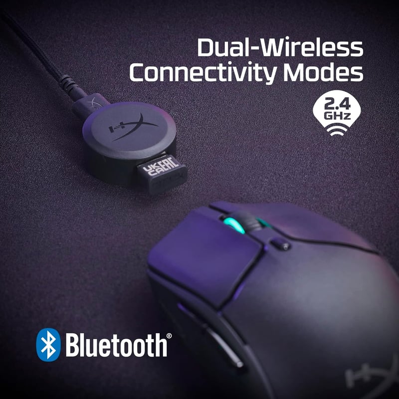 ماوس HyperX Pulsefire Haste 2 26000 DPI Dual-Mode 61g أسود - 13
