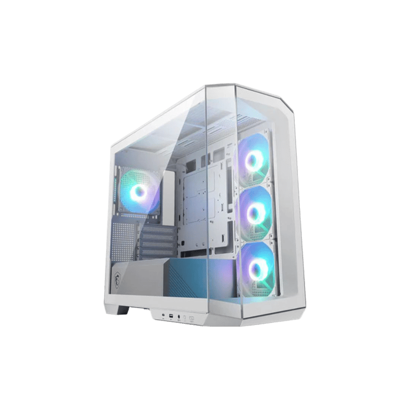 MSI MAG PANO M100R PZ Micro-ATX Case White Panoramic Tempered Glass - 5