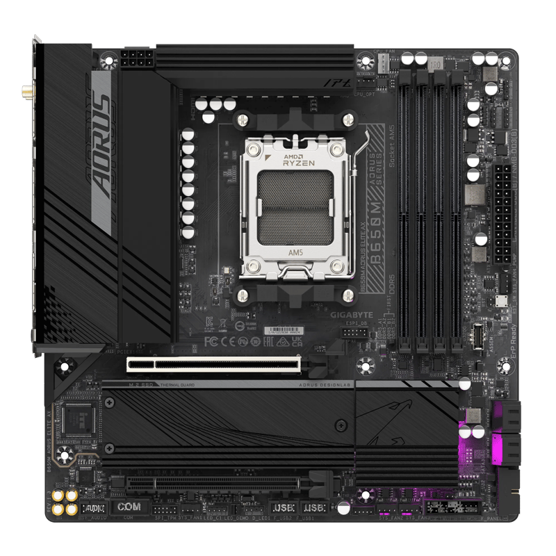 لوحة أم Gigabyte Aorus Elite B650 AM5 DDR5 Micro-ATX - 2